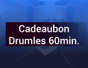 Cadeaubon drumles 60min.